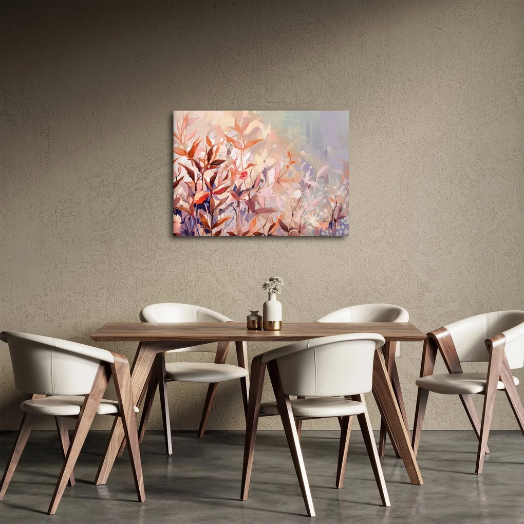 Obraz - Malowanie pastelami jesieni (70x50 cm)