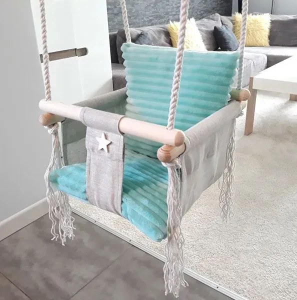 Miętowa huśtawka dla dziecka E7-A59