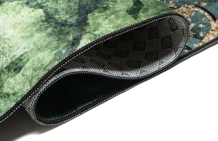 Ciemnozielony Dywan Z Frędzlami Do Salonu Glamour Efanos 8X