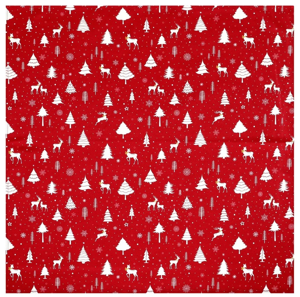 Świąteczny obrus Boże Narodzenie 80 x 80 cm,czerwony