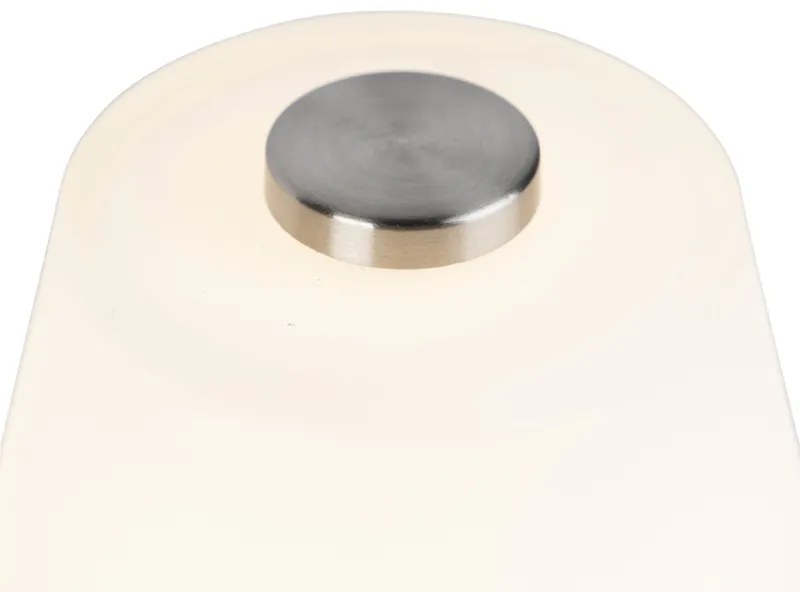Designerska lampa stołowa stal LED 3-stopniowe ściemnianie - Regno Nowoczesny Oswietlenie wewnetrzne