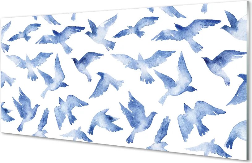 Panel szklany do Kuchni Ptasia Kompozycja Malarska