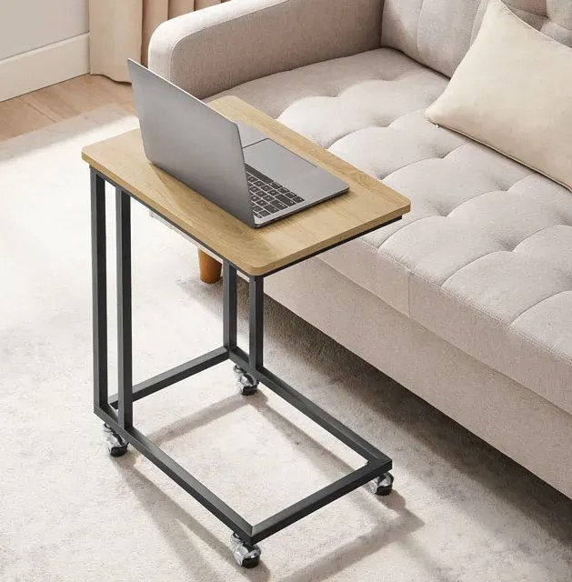 Loftowy Mobilny Stolik Pod Laptopa Dąb Sonoma M7-A63