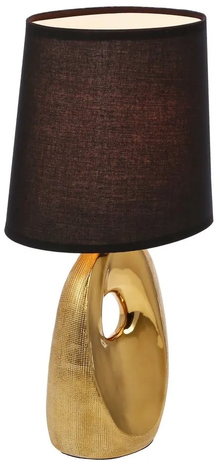 Lampa stołowa z tekstylnym kloszem (wysokość 43 cm) Hierro – Candellux Lighting