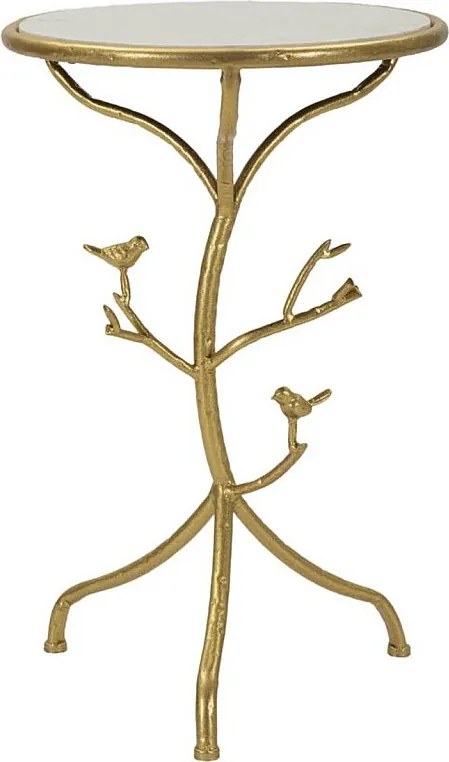 Stolik Kawowy VKH801, Złoto, 38x38x60 cm, Kendra Home