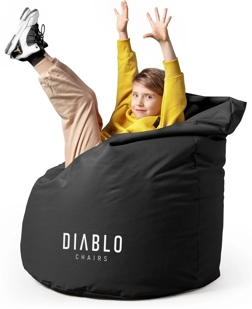 Pufa dla dziecka Diablo Chairs, czarna