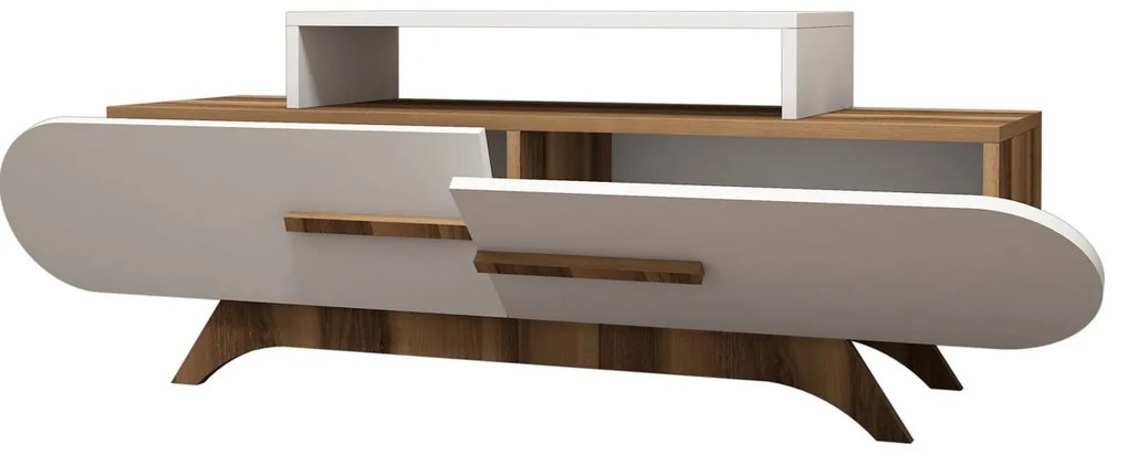 Stolik pod telewizor Rose Walnut White