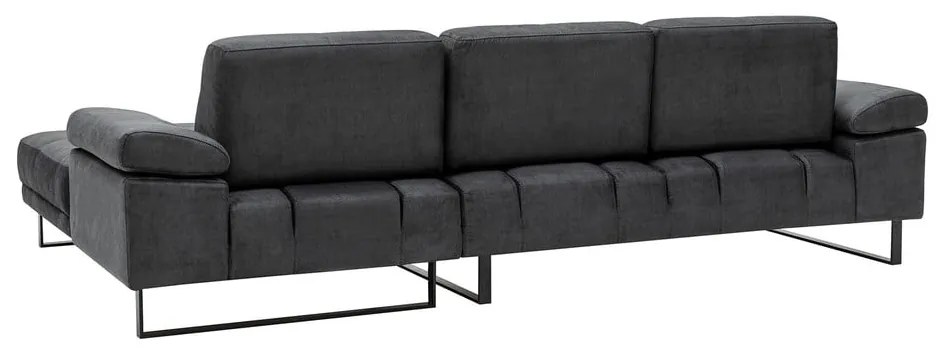 Ciemnoszara sofa narożna Artie Mustang, narożnik prawy