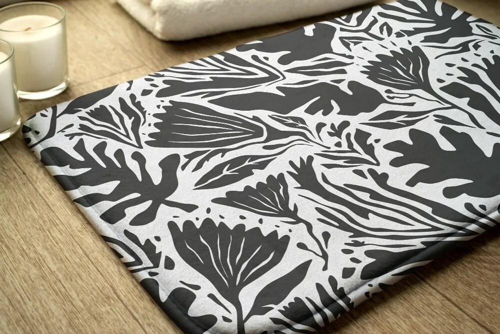 Dywanik do łazienki Dywanik do łazienki Rośliny Abstrakcja