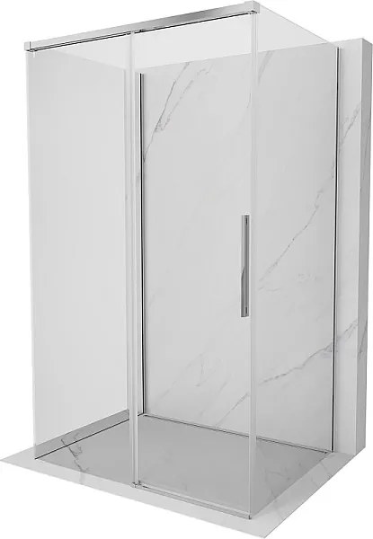 Mexen Rox-3S kabina prysznicowa 3-ścienna rozsuwana 100 x 120 cm, transparent, chrom - 8C2-100-120-01-00-3S