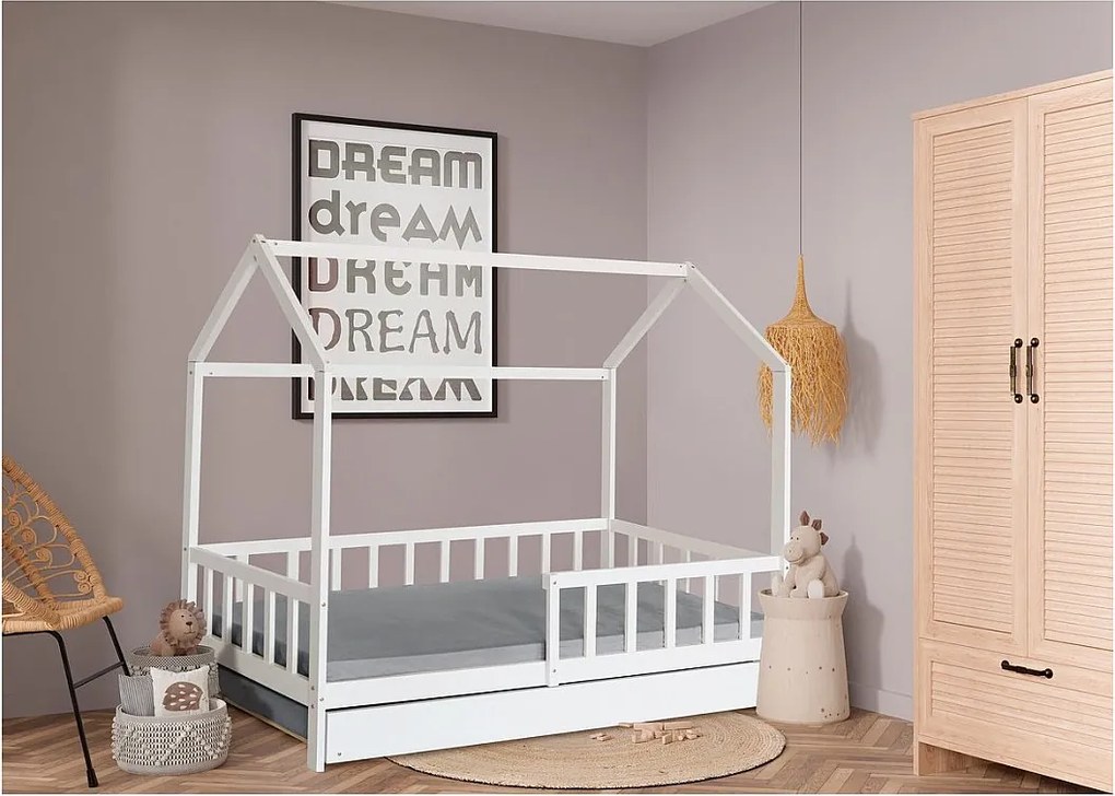 Łóżko dziecięce "Paloma" z szufladą - 90 x 190 cm - Biały