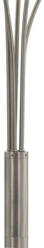 Srebrna lampa podłogowa z regulacją wysokości - 6X EX184 L5-C44