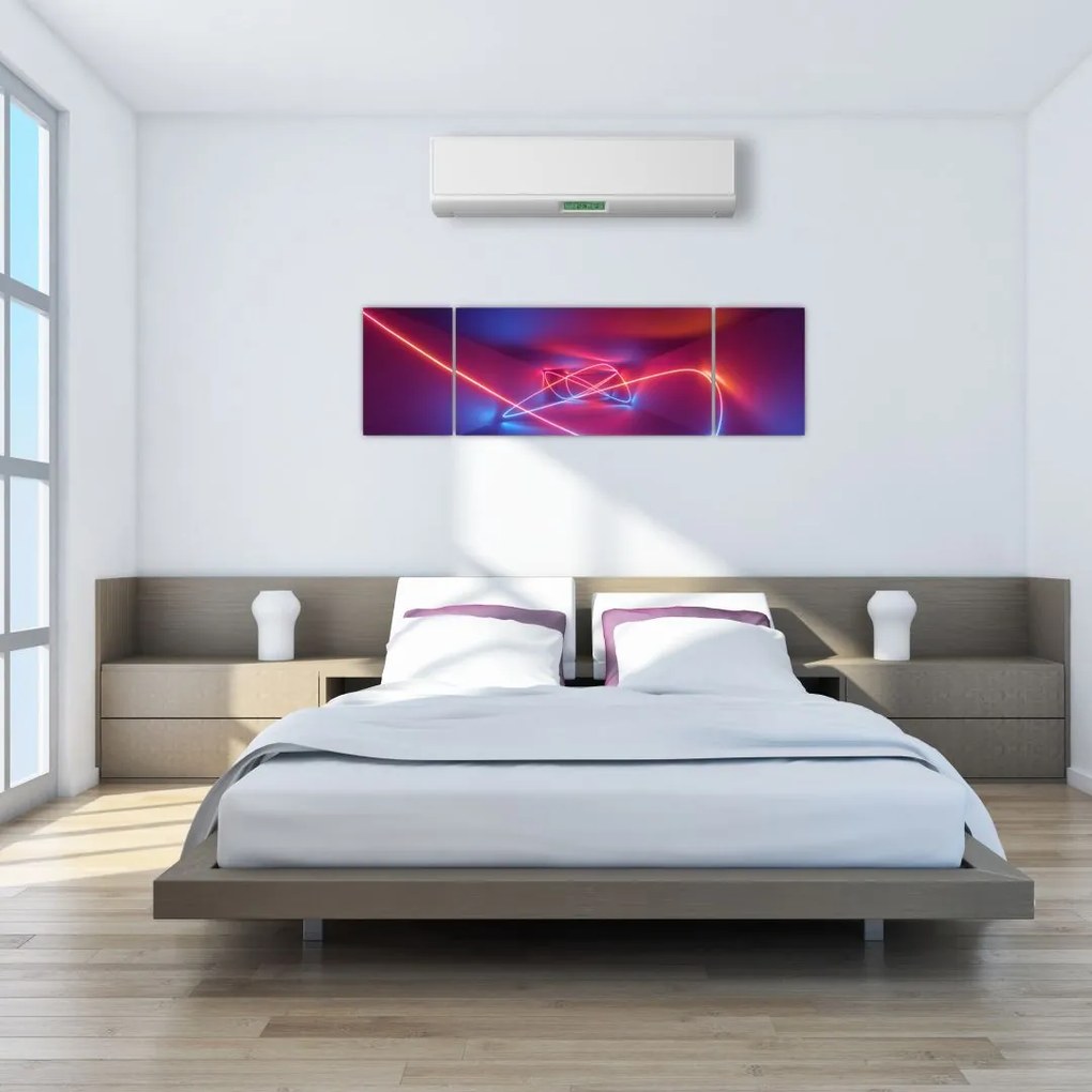 Obraz nowoczesnej abstrakcji (170x50 cm)