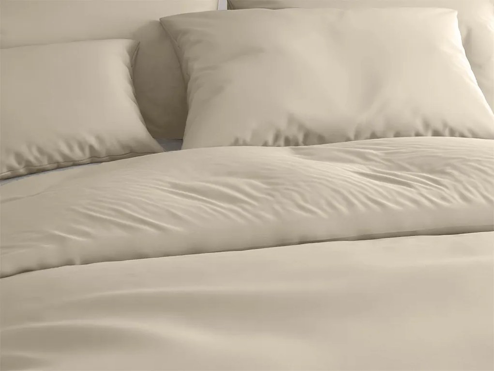 PrzytulneMieszkanie.pl PrzytulneMieszkanie.pl Pościel bawełniana LUX beżowa hotelowa kieszeń Rozmiar pościeli: 70 x 90 cm | 140 x 200 cm