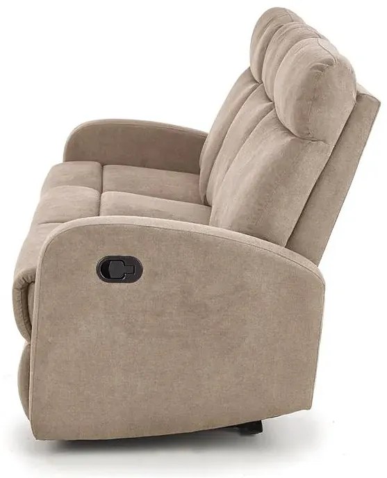 Podwójna beżowa sofa rozkładana Gliko W7-C67