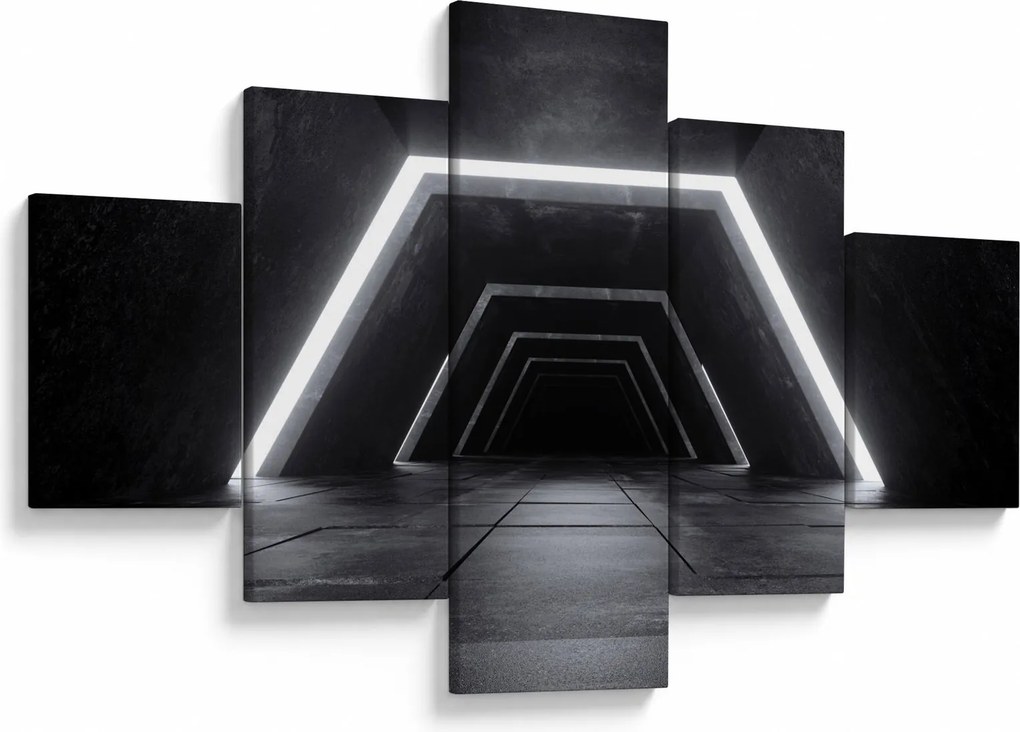Obraz - Futurystyczny tunel (125x70 cm)