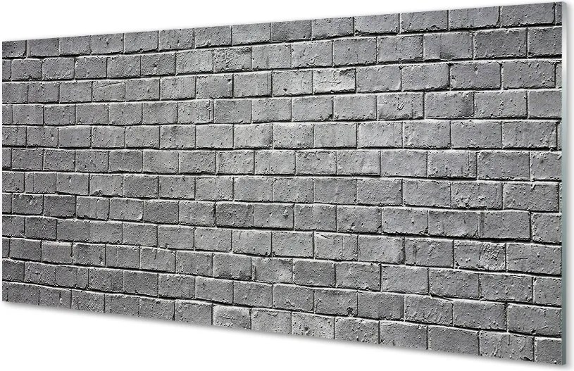 Szkło do Kuchni na Ścianę Czerwona Ściana z Cegieł