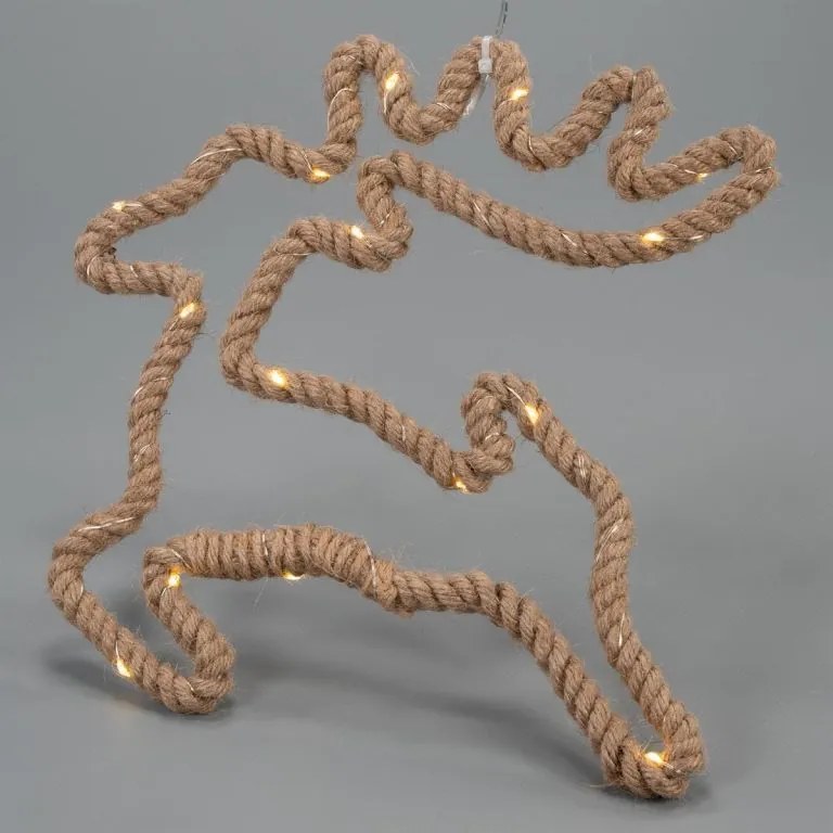 Dekoracja świąteczna renifer 28x29 cm, 20 LED 2 szt