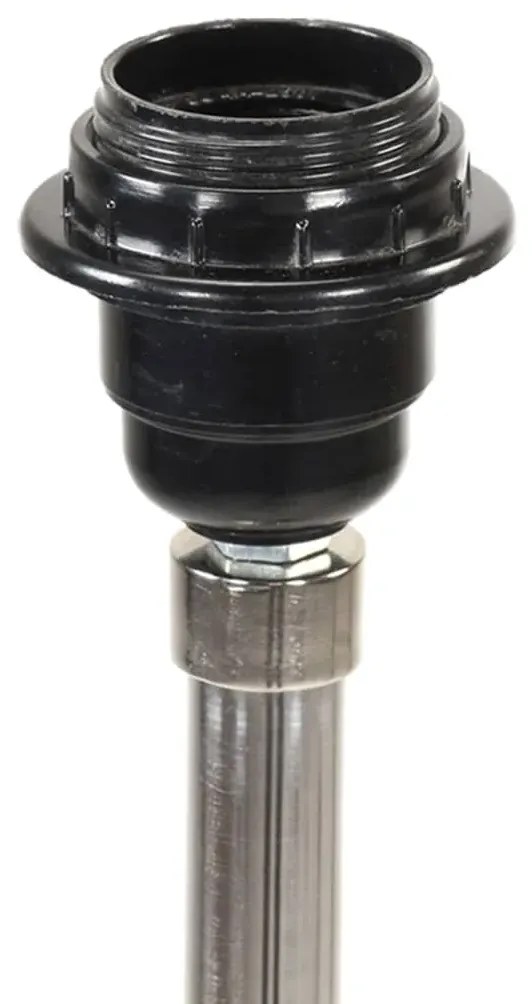 Brązowo-biała lampa stojąca z regulacją wysokości - EX199 N7-R98