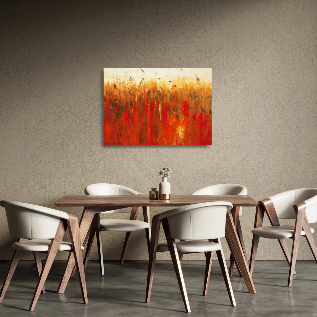 Obraz na szkle malowanej abstrakcji (70x50 cm)