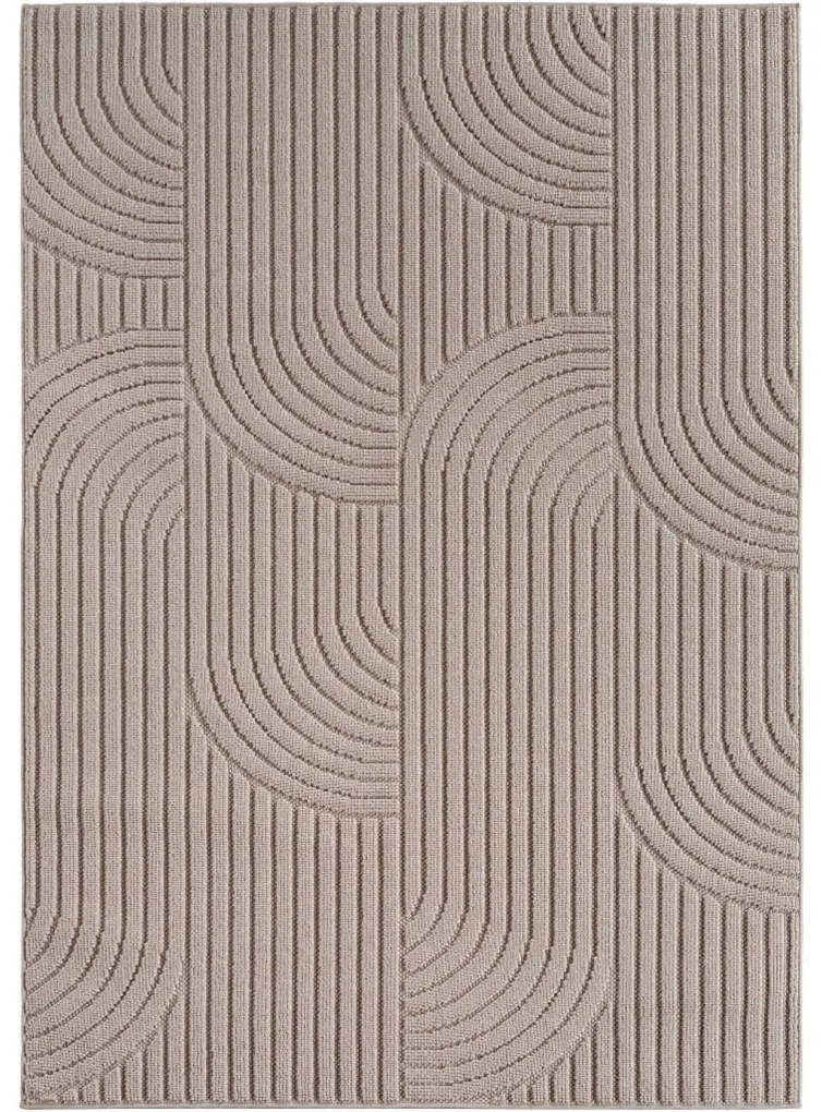 Dywan nowoczesny Helix Geometria beżowy 60 cm x 110 cm