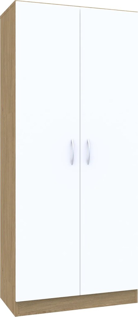 Szafa aktowa dwudrzwiowa na klucz Simple, 80x40x185 cm, index 80-5P-2F5