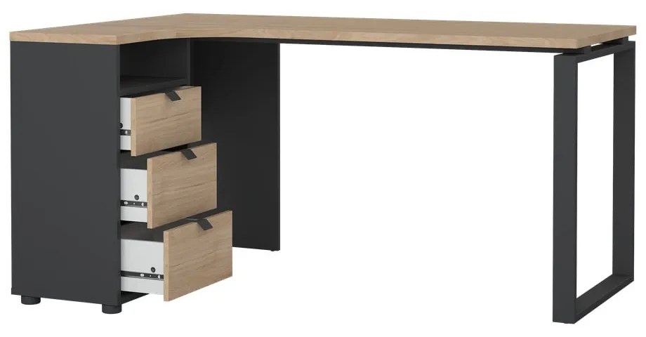 Biurko z blatem w dekorze dębu 100x150 cm Sign – Tvilum
