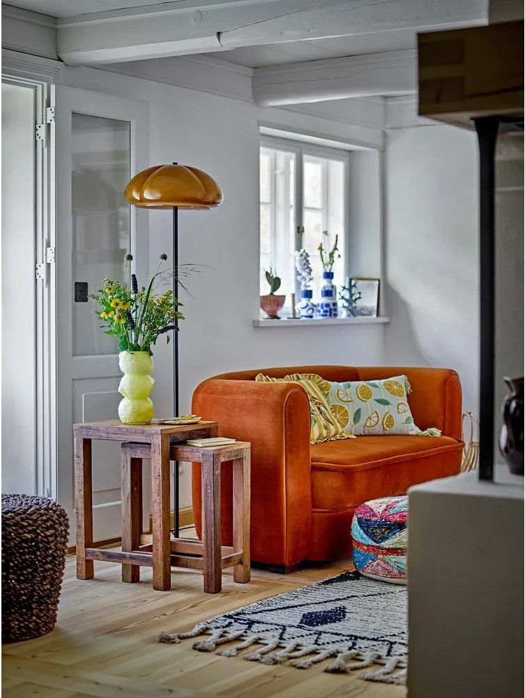 Stoliki zestaw 2 szt. z drewna z recyklingu 40x36 cm Galen – Bloomingville