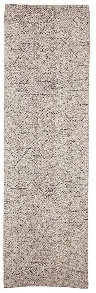 Kremowy chodnik z mieszanki bawełny 75x245 cm Saxo – Bloomingville