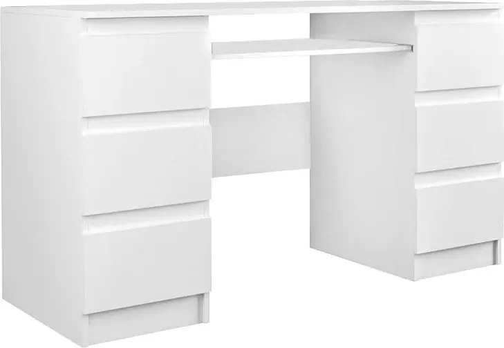 Białe duże biurko w stylu nowoczesnym M4-T54