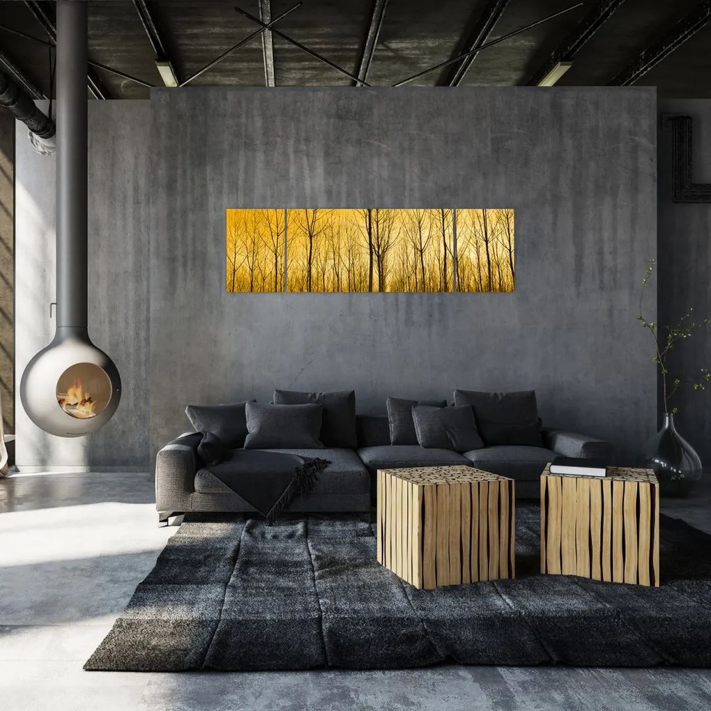 Obraz - Plantacja drzew (170x50 cm)