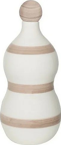 Lido - Butelka ceramiczna z paskiem piasku i szafranu