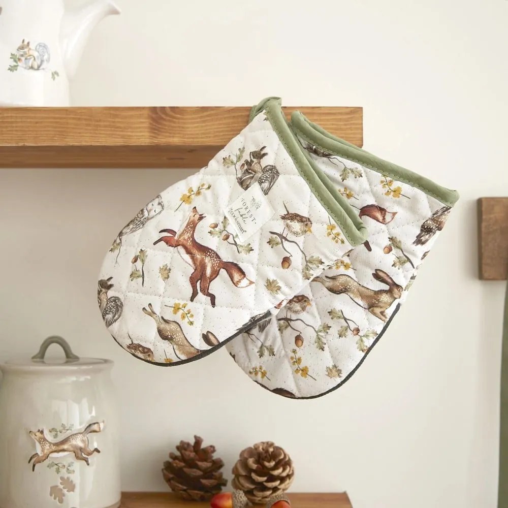 Bawełniana rękawice kuchenne zestaw 2 szt. Forest Fable – Cooksmart ®