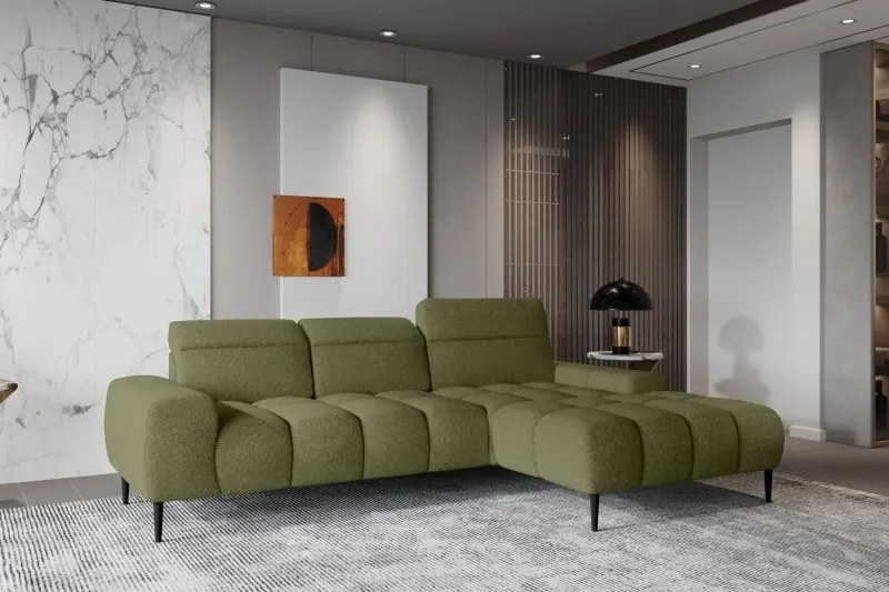 Narożnik GIANO S układ L z elektryczną regulacją siedziska WERSAL