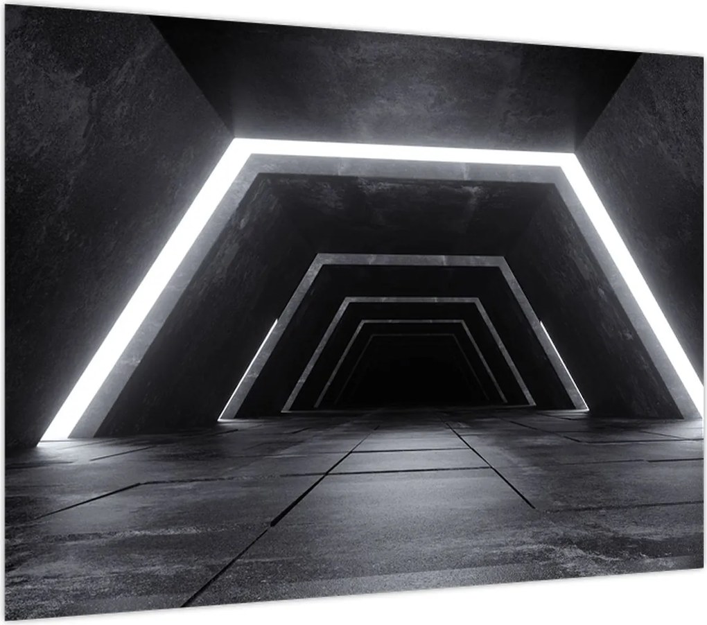 Obraz - Futurystyczny tunel (70x50 cm)