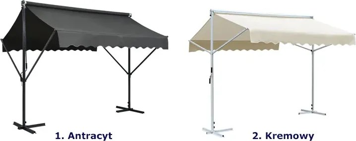 Zadaszenie ogrodowe antracyt C2-N58