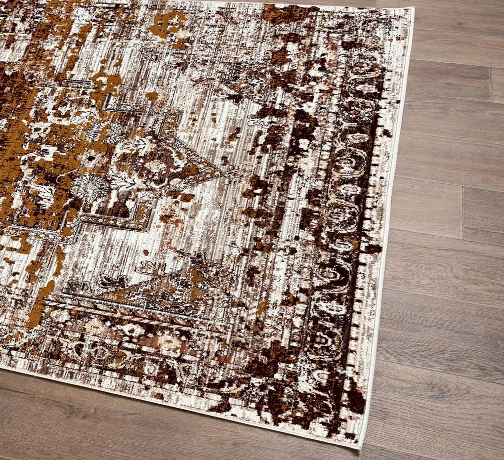 Dywan vintage Vivaldi klasyka brązowy 140 cm x 190 cm
