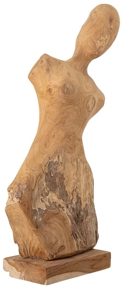 Figurka z drewna tekowego Bloomingville Lenoa, wys. 70 cm