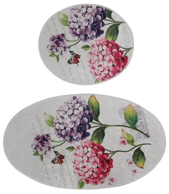 Dywaniki łazienkowe zestaw 2 szt. 60x100 cm Ortanca – Foutastic