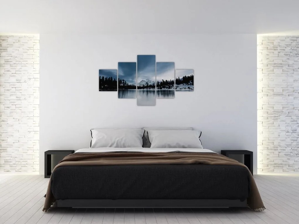 Obraz - Na zamarzniętym jeziorze (125x70 cm)