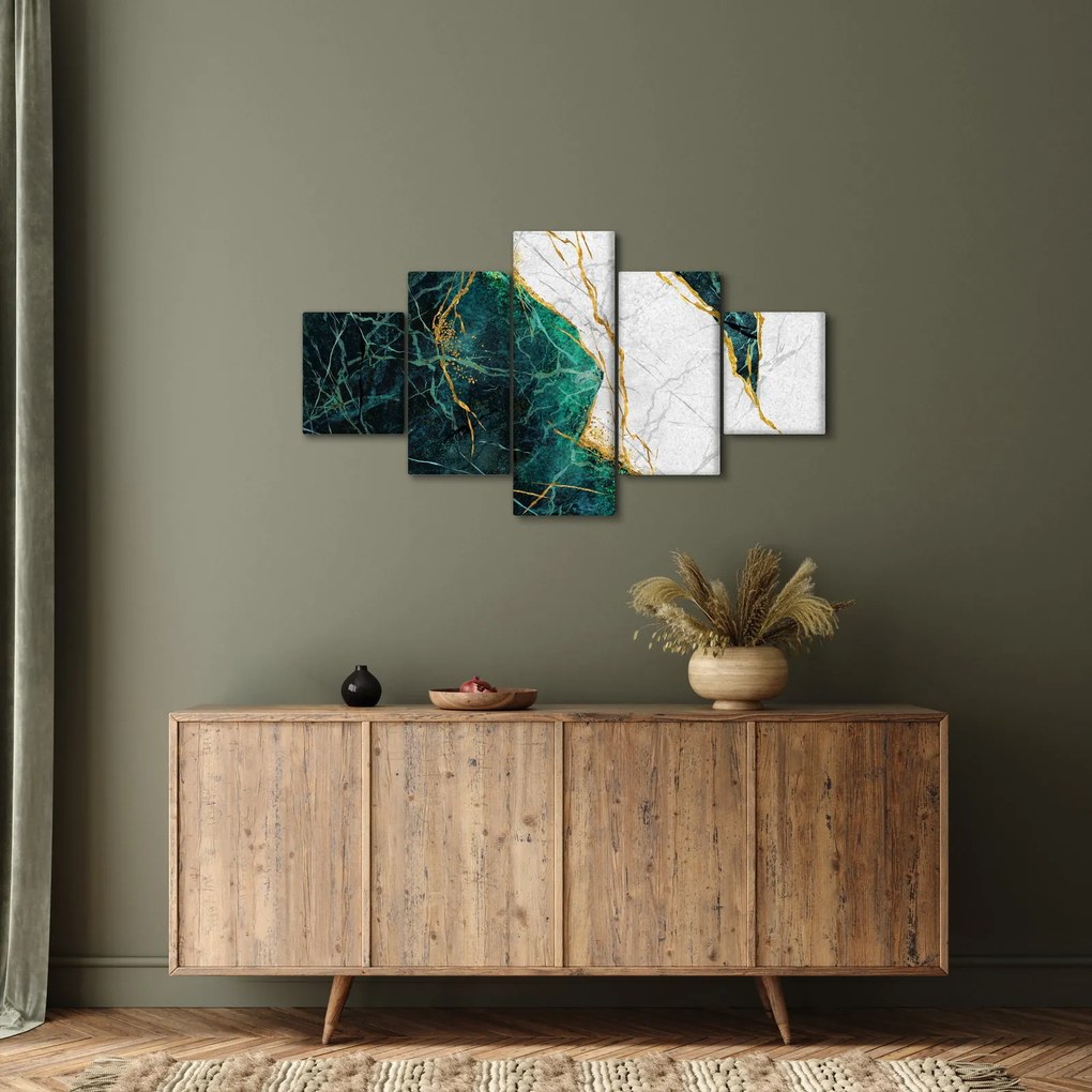 Obraz - Turkusowy marmur (125x70 cm)