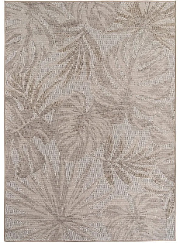 Dywan zewnętrzny Desert Listki beżowy 160 cm x 230 cm