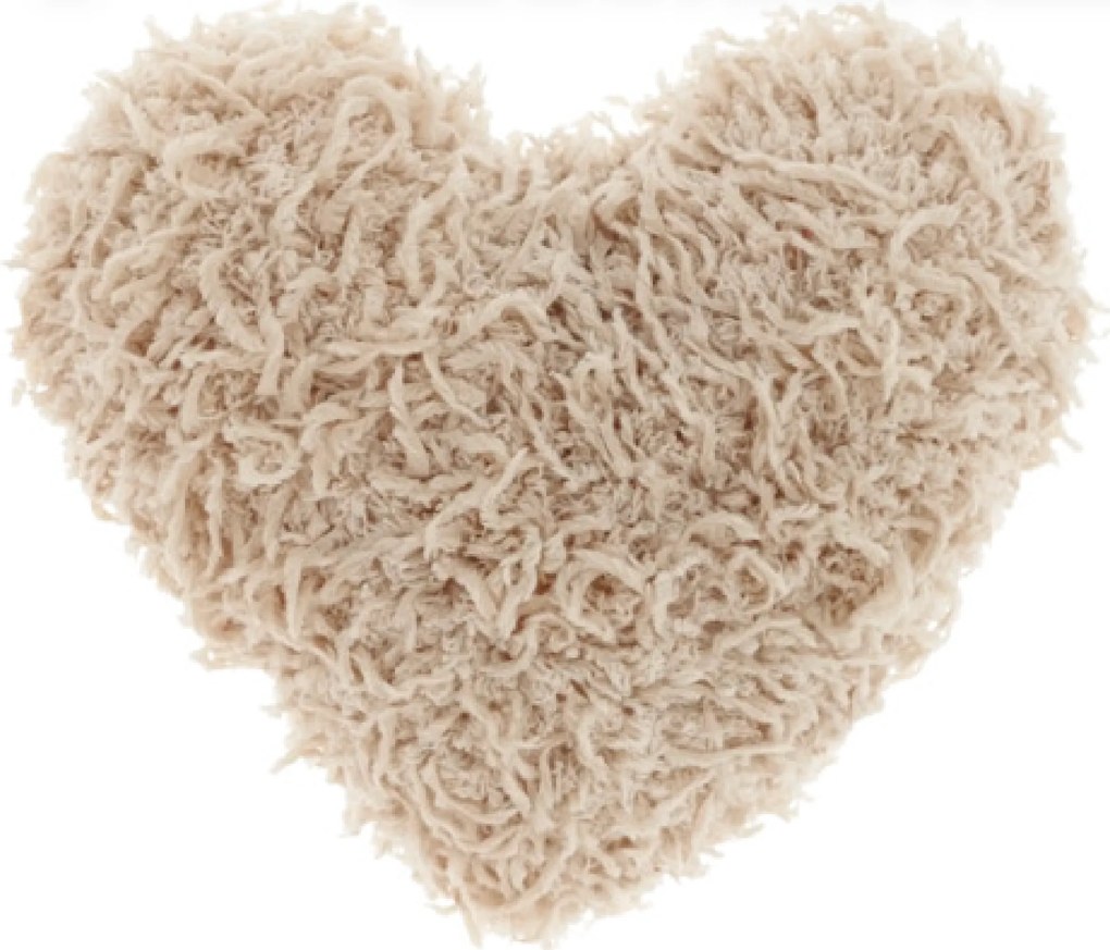 Poduszka dekoracyjna ROMEO HEART 45x45 cm, beżowy