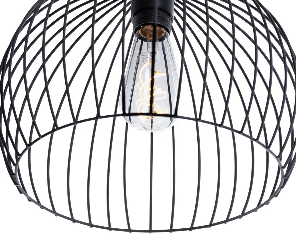 Nowoczesna lampa wisząca czarna 3-światłowa - Koopa Nowoczesny Oswietlenie wewnetrzne