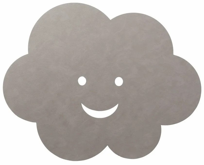 Szarobeżowy dywan dziecięcy z ekoskóry tkany ręcznie 113x140 cm Cloud XXXL Cloud – LIND DNA