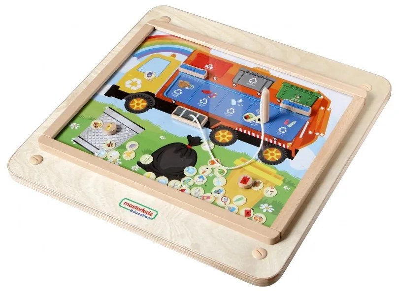 Masterkidz tablica edukacyjna segregacja odpadów montessori
