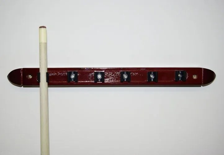 Stojak naścienny dwuczęściowy na 6 kijów bilardowych 39 cm