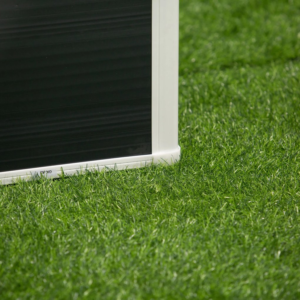 Outsunny Donica z Podnoszonym Łóżkiem Drenaż do Warzyw Ziół Szara 60x60x30cm | Aosom PL