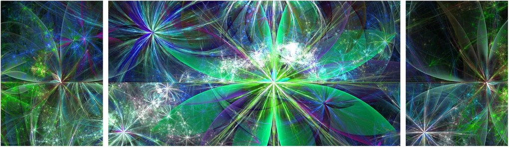 Obraz - Abstrakcyjne kształty geometryczne (170x50 cm)