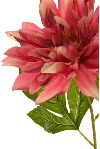 Sztuczny kwiat Dahlia różowy, 68 cm